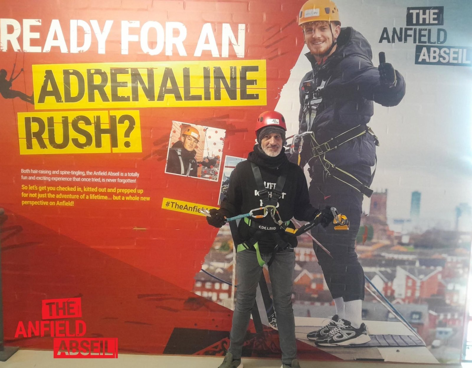 Abseil at Anfield